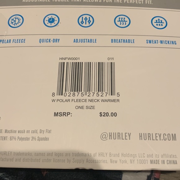 🟫 Hurley Polar Fleece Gaiter - Picture 9 of 9